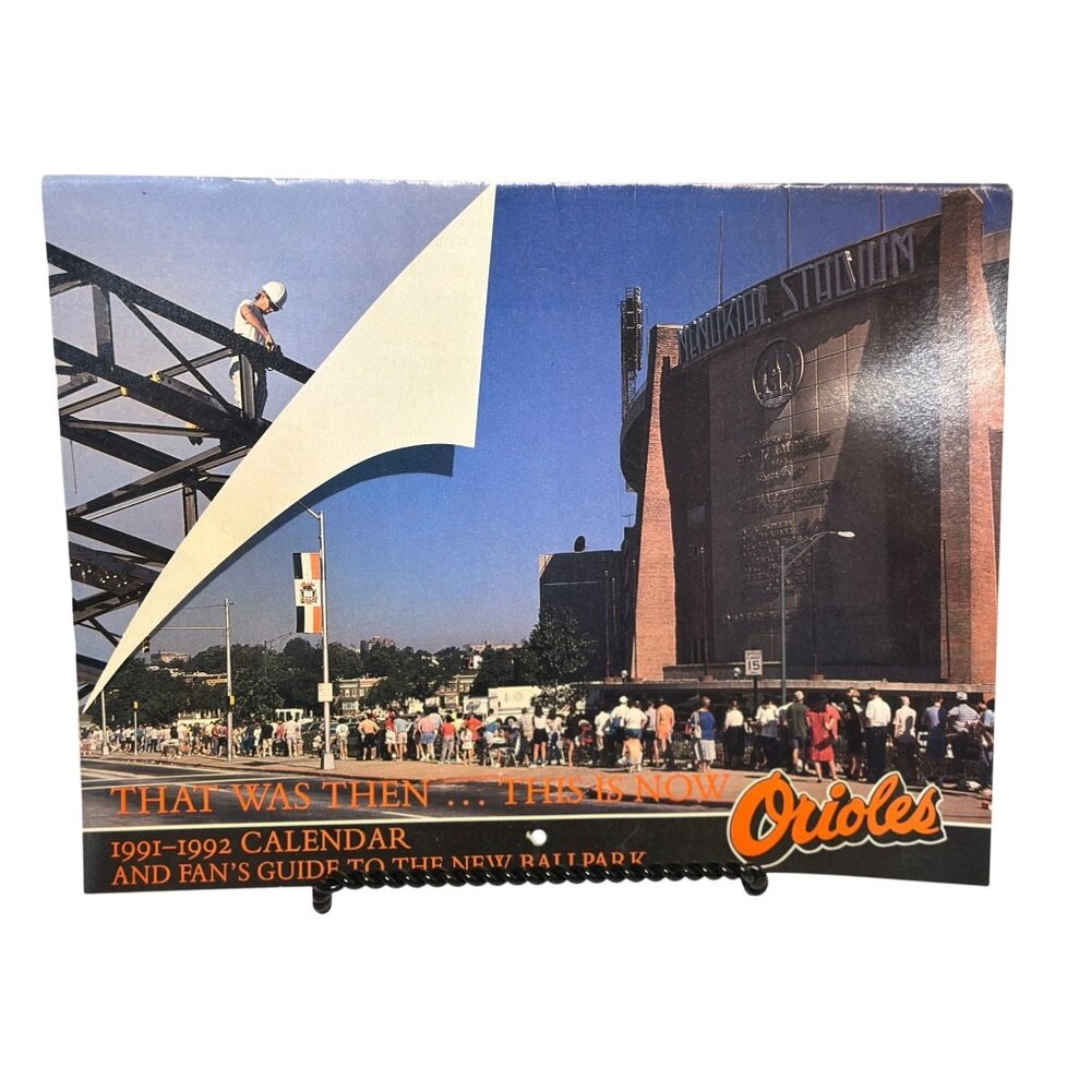 VTG 1991-92‎ Baltimore Orioles Calendar & Fan’s Guide | Camden-Yards Souvenir
